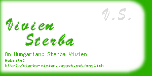 vivien sterba business card